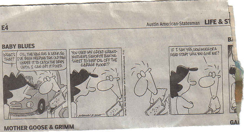 Cartoon wife cookie sheet