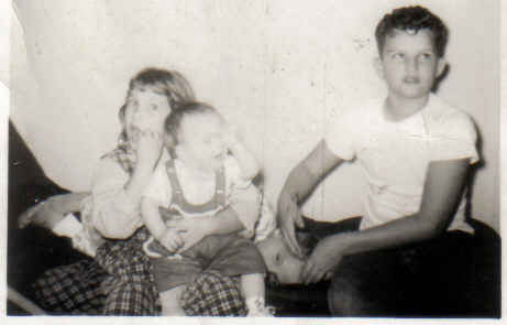 Brenda, me, donnie, buster 1960ish