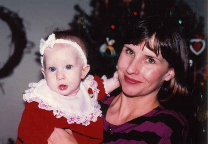 Kendall and me Christmas 1991