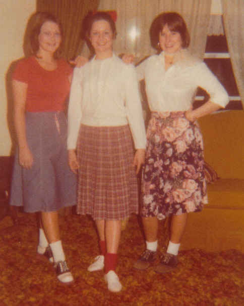 Tamara, kathy,and barbara sock hop