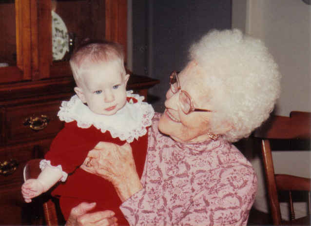 K and mam-ma Christmas 91