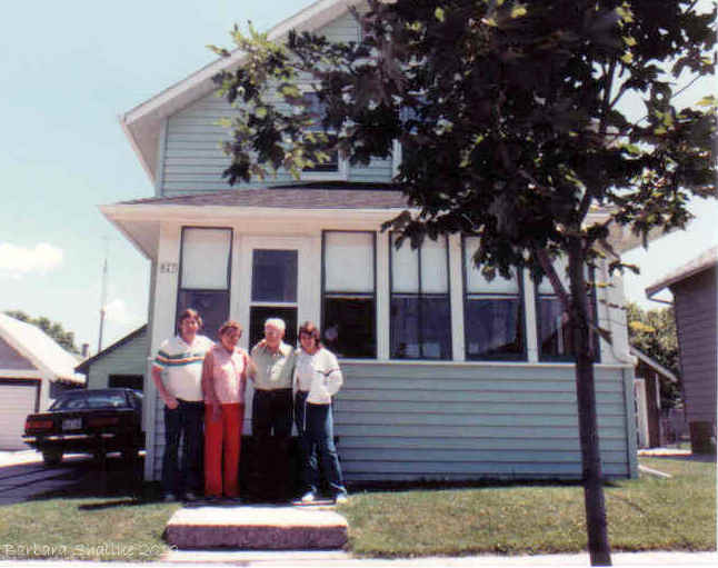 With grandma and grandpa july 84