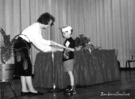Kindergarten graduation may 95bw