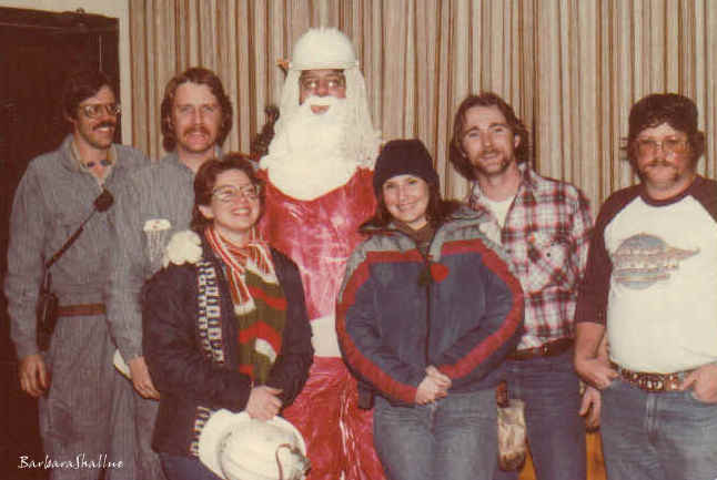 Christmas 81 with Santa Jim