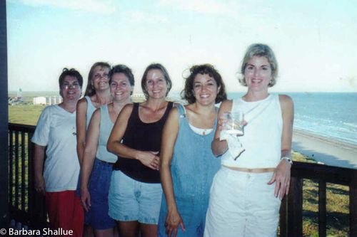 Marykay, jacque, conni, me, nancy, susan on the balcony
