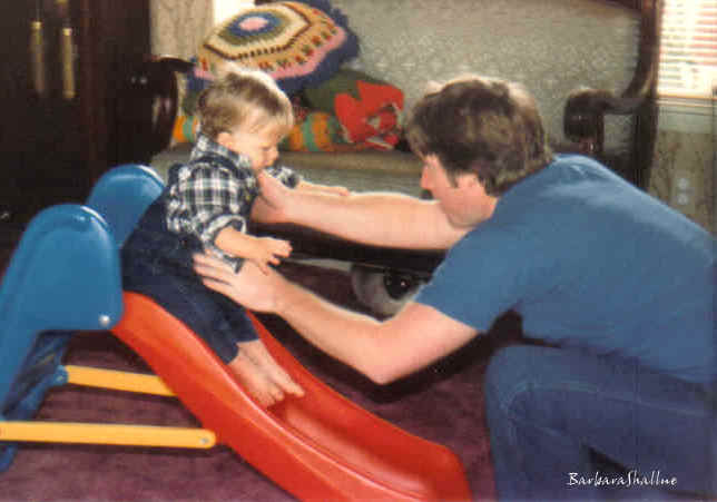 With tom and birthday slides