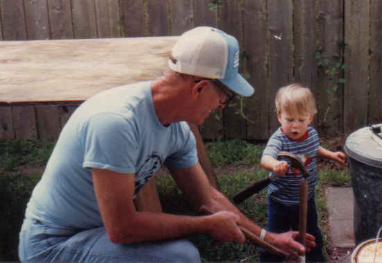 Daddy and tommy working 87