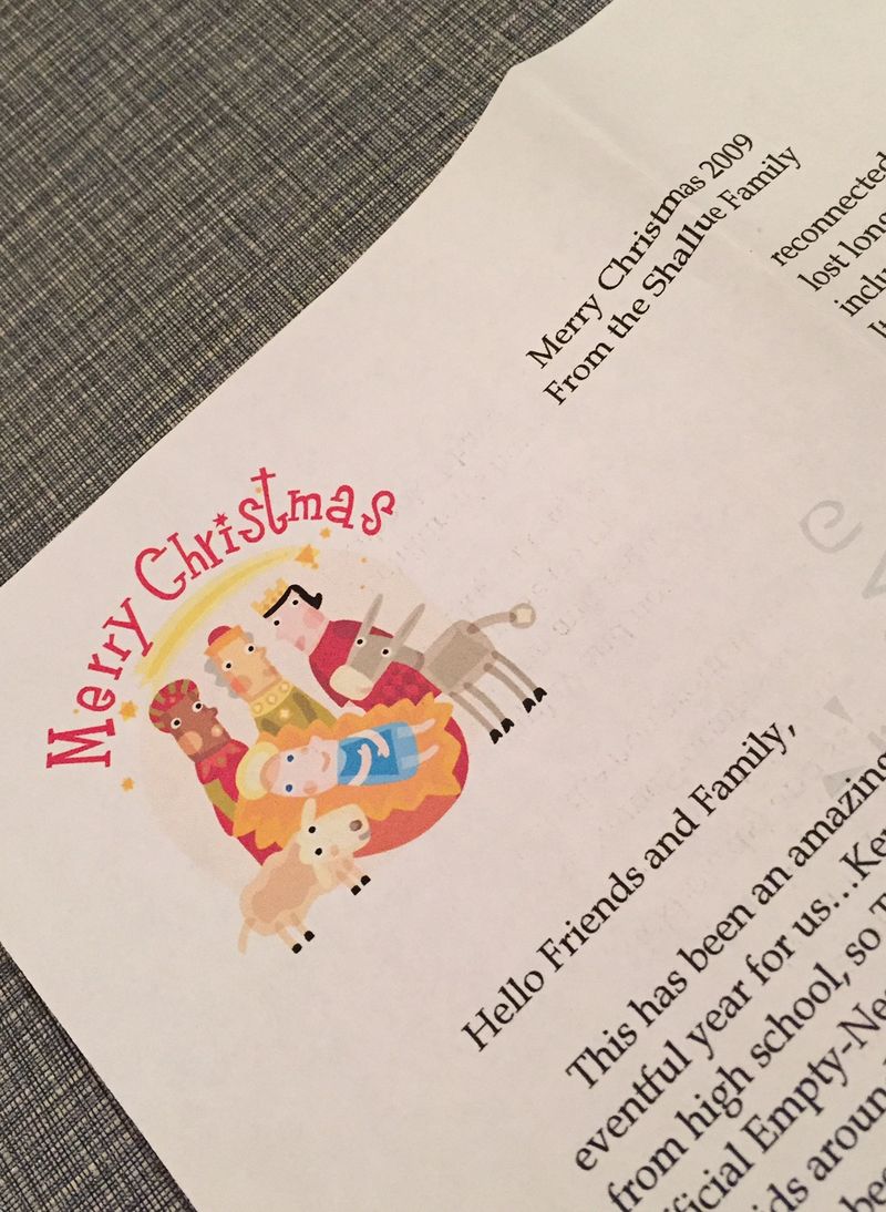 Christmas letter