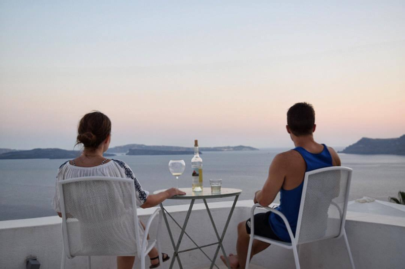 Kirby and Tommy sunset