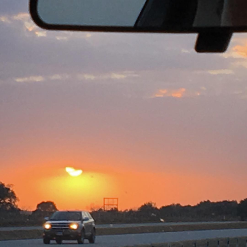 Sun-heart on I-10 Jan 2018