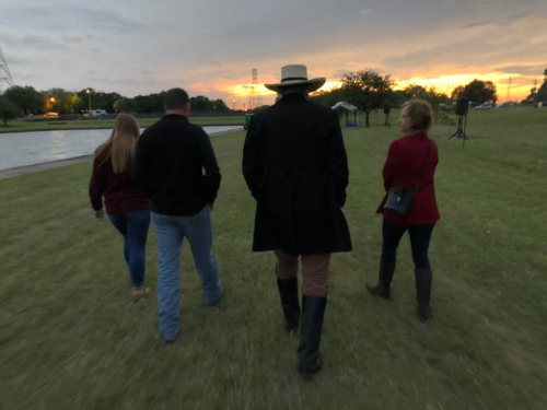 Talking to Sam Houston