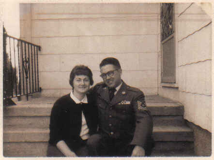 Mom and pop in uniform